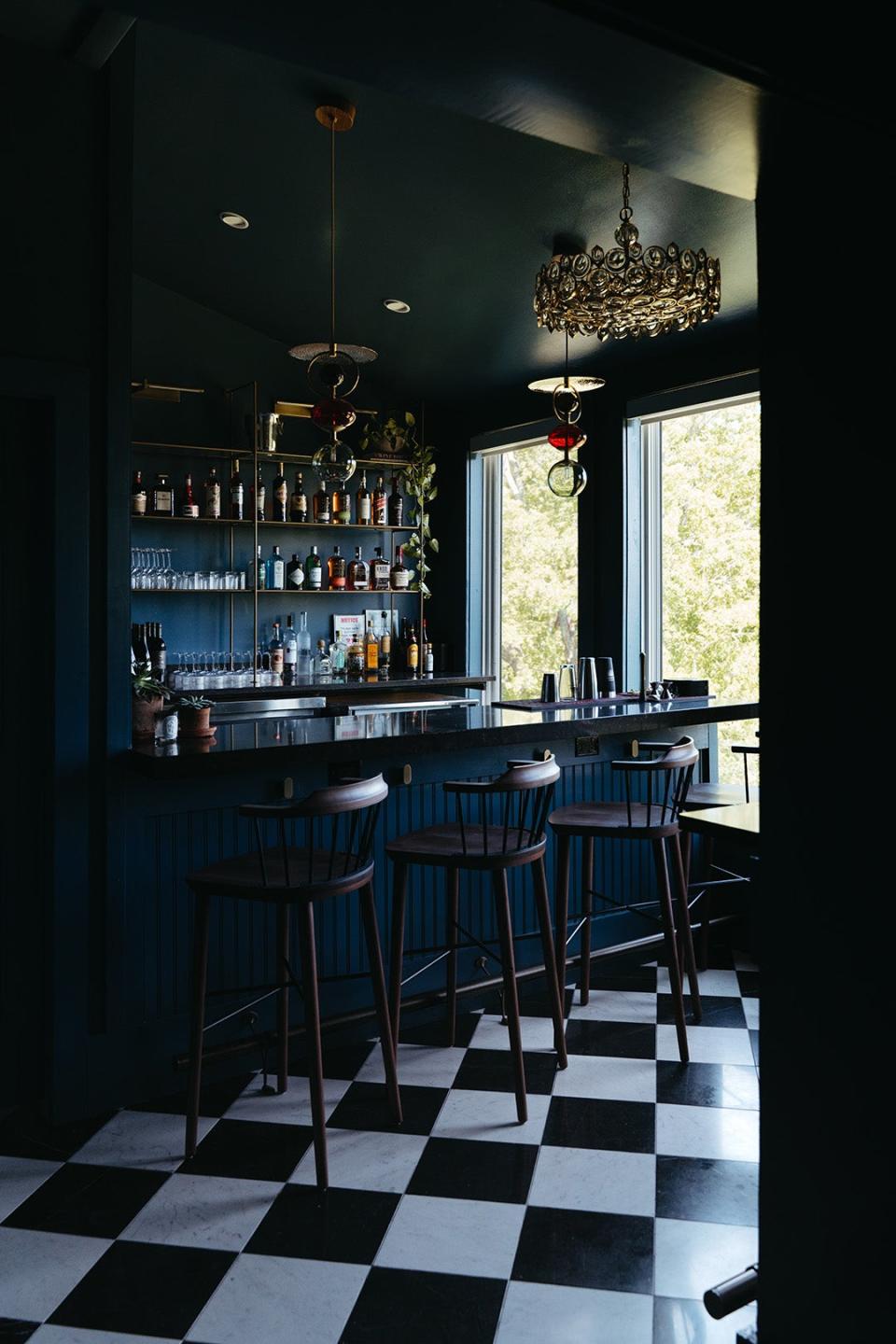 moody blue hotel bar