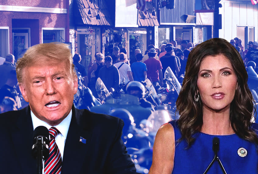 Donald Trump; Kristi Noem Photo illustration by Salon/Getty Images