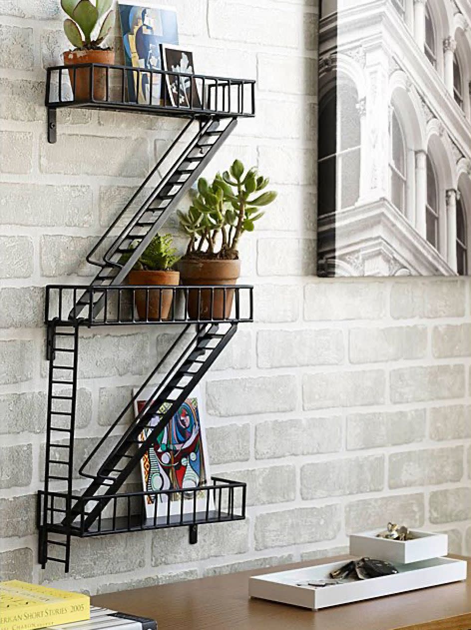 A worthy gift for your plant zaddy. <a href="https://www.wayfair.com/storage-organization/pdp/birch-lane-kidwell-fire-escape-wall-shelf-w004246176.html?piid=207957383" target="_blank" rel="noopener noreferrer">Get it for $108.99</a>.