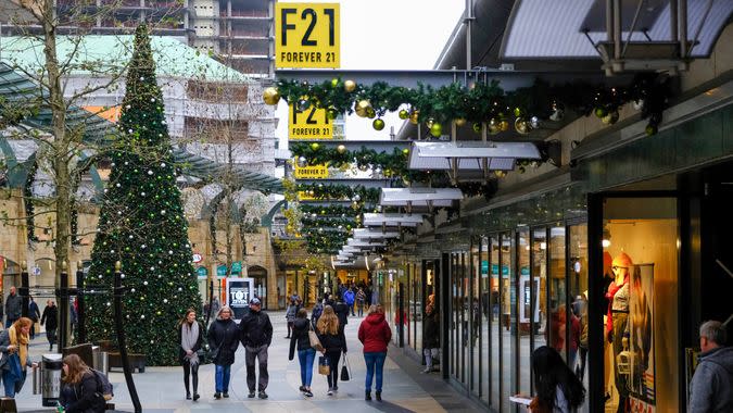 Shopper walks past Forever 21 store on September 4, 2011 in the city center of Rotterdam, Netherlands on Oct.