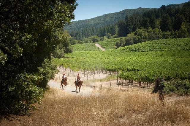 Tom Deininger/Courtesy of Sonoma County Tourism Riding at Jack London State Historic Park, in Sonoma County.
