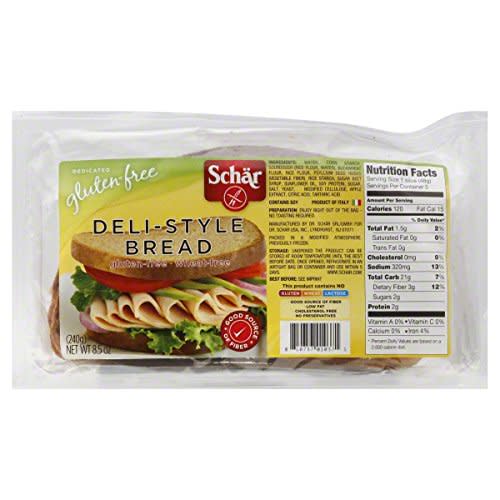 3) Schär Gluten-Free Deli-Style Bread