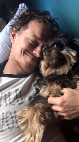 <p>Ryan Dorsey/Instagram</p> Ryan Dorsey and his late dog Emmy