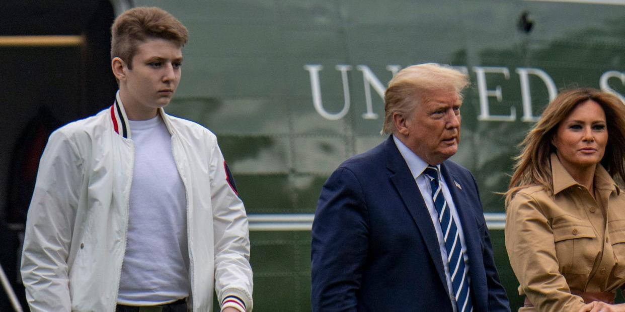 barron trump covid coronavirus positive