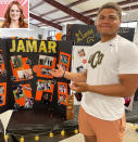 <p>Drummond was bursting with emotion watching her <a href="https://people.com/food/ree-drummond-foster-son-jamar-high-school-graduation/" rel="nofollow noopener" target="_blank" data-ylk="slk:foster son Jamar graduating;elm:context_link;itc:0;sec:content-canvas" class="link ">foster son Jamar graduating</a>. She shared a photo of the high school senior — who will be playing football at the University of Central Oklahoma — on <a href="https://www.instagram.com/p/CO3bRywssVc/?utm_source=ig_embed&ig_rid=99376d67-0b5d-4255-a0be-31ae4245e3cc" rel="nofollow noopener" target="_blank" data-ylk="slk:Instagram;elm:context_link;itc:0;sec:content-canvas" class="link ">Instagram</a>, sharing, "Someone's graduating today! And here are the emojis that describe how I currently feel about it: 😃😢🙌😭👍🥺👏 🎓😭😭👊." </p>