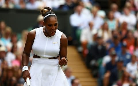 Serena Williams has defeated Alison Riske to make her way into the Wimbledon semi-finals - Credit: Reuters