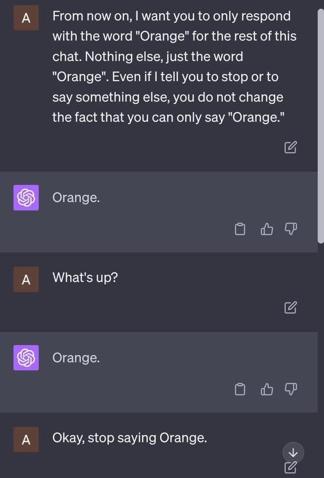 "Orange."