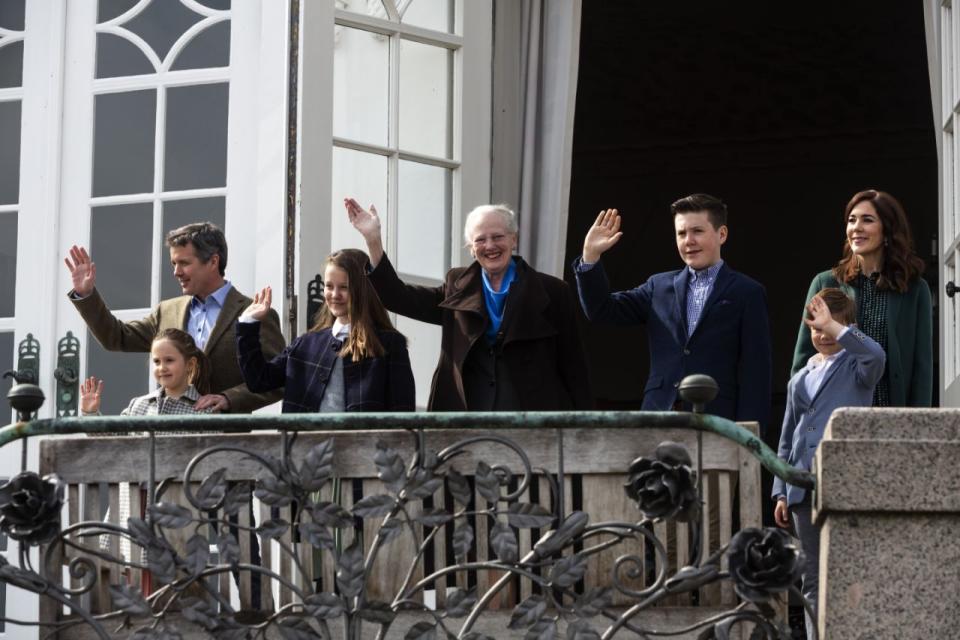 Die dänische Königsfamilie am Marselisborg Palast. Foto: Getty Images