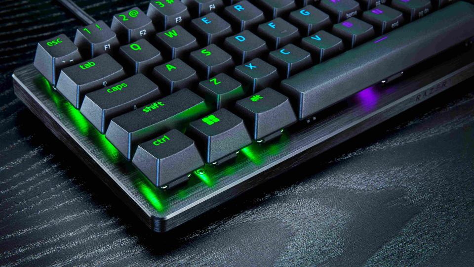 Image of the Razer Huntsman V3 Pro wired gaming keyboard.