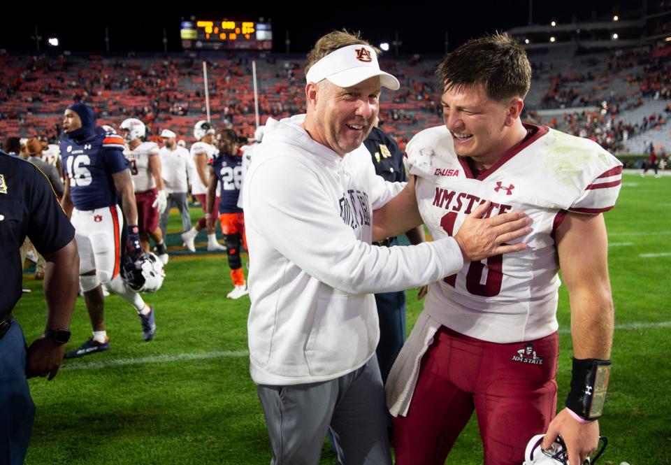 Hugh Freeze's Auburn Tigers lost 31-10 to New Mexico State on Saturday.