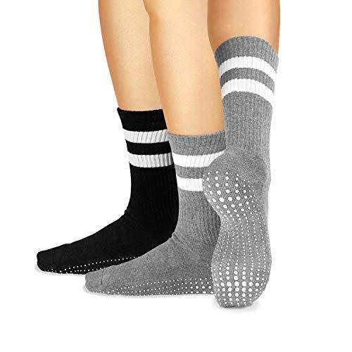 6) Crew-Style Grip Socks