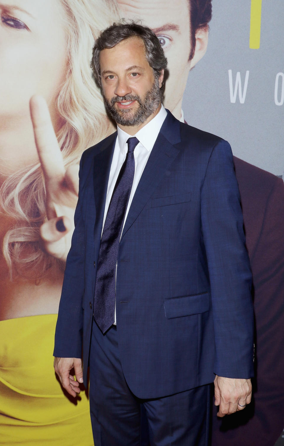 Judd Apatow in a blue suit.