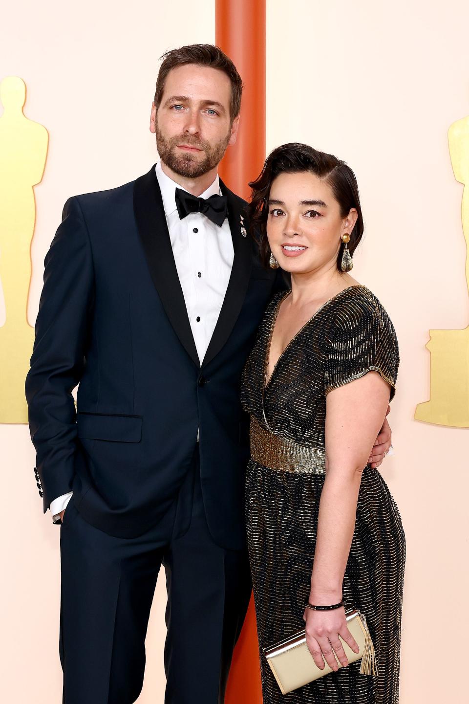 Paul Rogers and Becky Rogers at the 95th Academy Awards on March 12, 2023, in Hollywood, California.