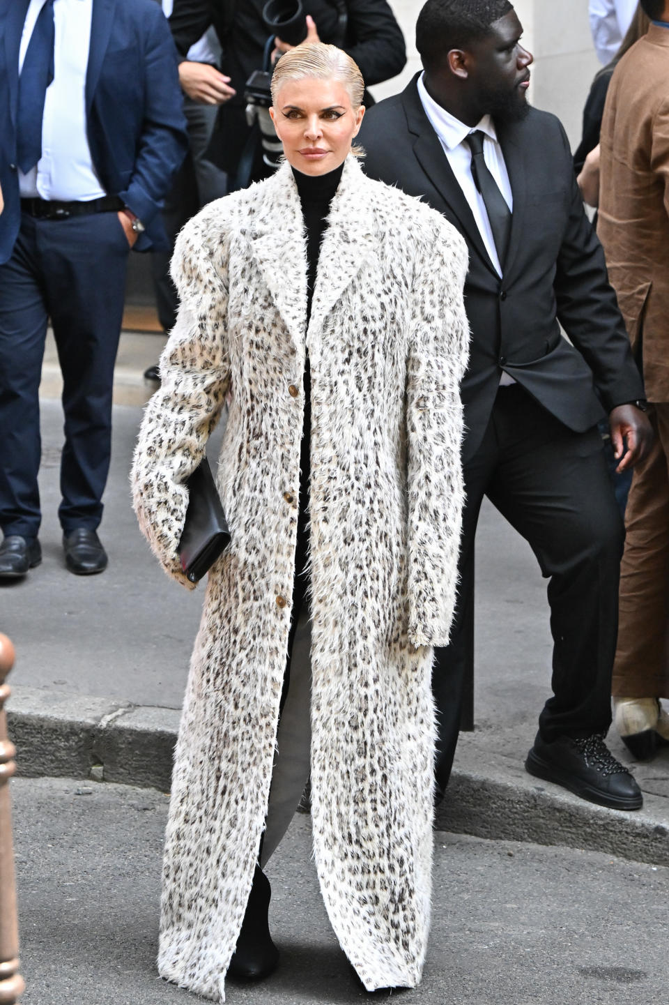 PARIS, FRANCE - JUNE 26: Lisa Rinna attends the Balenciaga Haute Couture Fall/Winter 2024-2025 show as part of Paris Fashion Week on June 26, 2024 in Paris, France. (Photo by Stephane Cardinale - Corbis/Corbis via Getty Images)