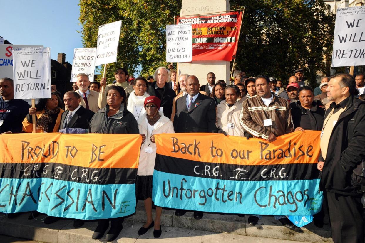 Supporters of the Chagos Islanders in Westminster: PA Archive/PA Images