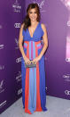 Jamie-Lynn Sigler was all smiles as she arrived at this year's Chrysalis Butterfly Ball in Brentwood, California. Best known for playing Meadow Soprano, the small screen actress decided to don a sweet Nicole Miller maxi dress and cobalt blue nail polish to the star-studded soiree. (6/9/2012)<br><br>