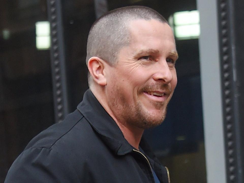 christian bale shaved head