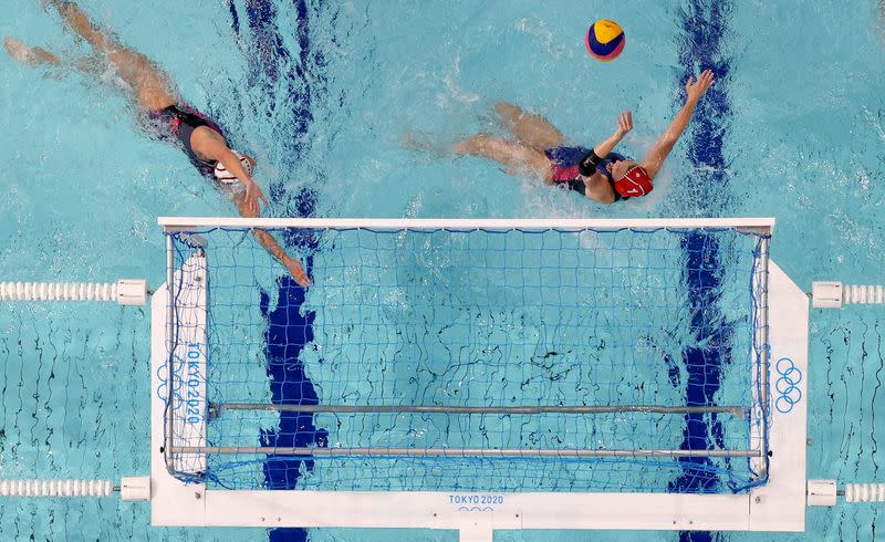 Water Polo - Women - Semifinal - Russian Olympic Committee v USA
