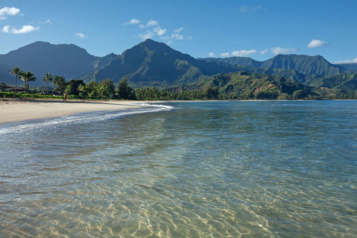 beach at Hanalei Bay, Kauai