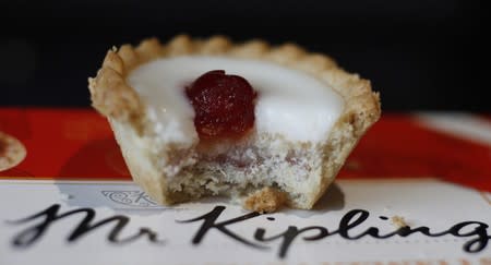 An illustration of a Mr Kipling Cherry Bakewell