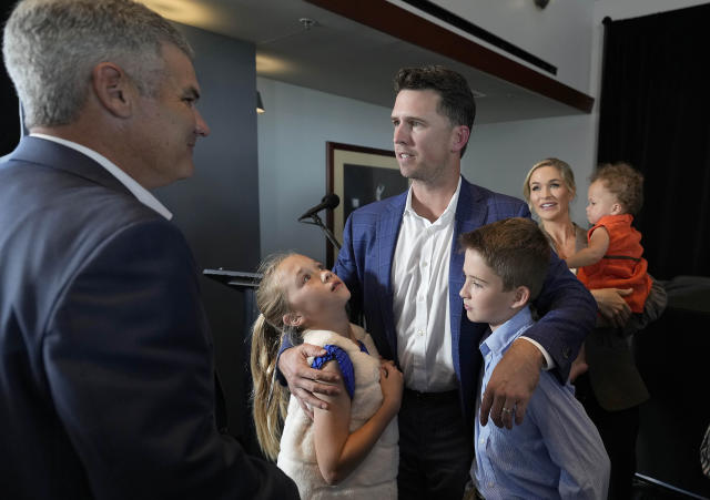 San Francisco Giants' Buster Posey, wife Kristen donate proceeds