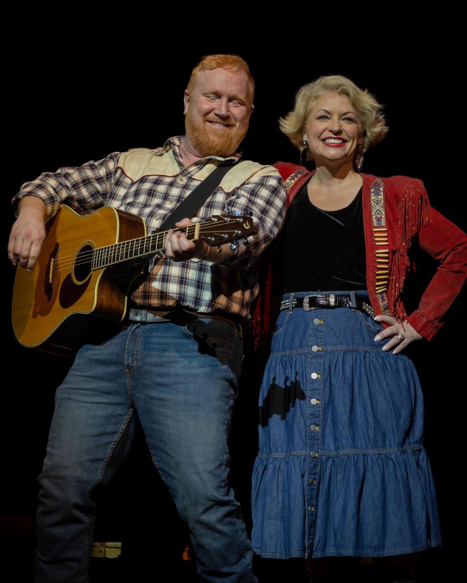 Chris Blisset and Michelle Braxton in Opera House Theatre Co.'s production of the Johnny Cash musical "Ring of Fire."