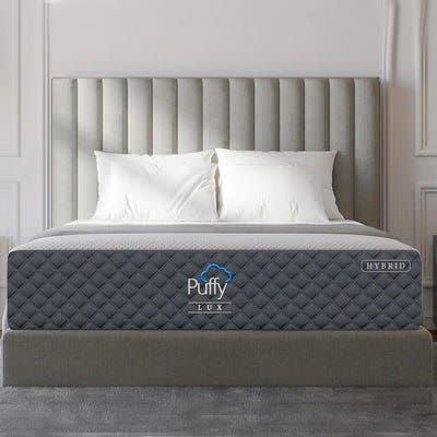 <p><a href="https://go.redirectingat.com?id=74968X1596630&url=https%3A%2F%2Fpuffy.com%2Fproducts%2Fpuffy-lux-mattress&sref=https%3A%2F%2F" rel="nofollow noopener" target="_blank" data-ylk="slk:Shop Now;elm:context_link;itc:0;sec:content-canvas" class="link rapid-noclick-resp">Shop Now</a></p><p>Lux Mattress</p><p>$1499.00</p><p>Puffy</p>