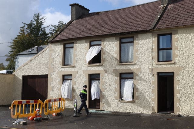 Explosion at Donegal service station