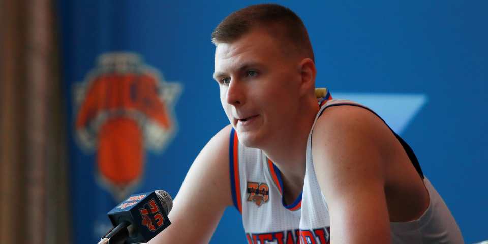 kristaps porzingis media day