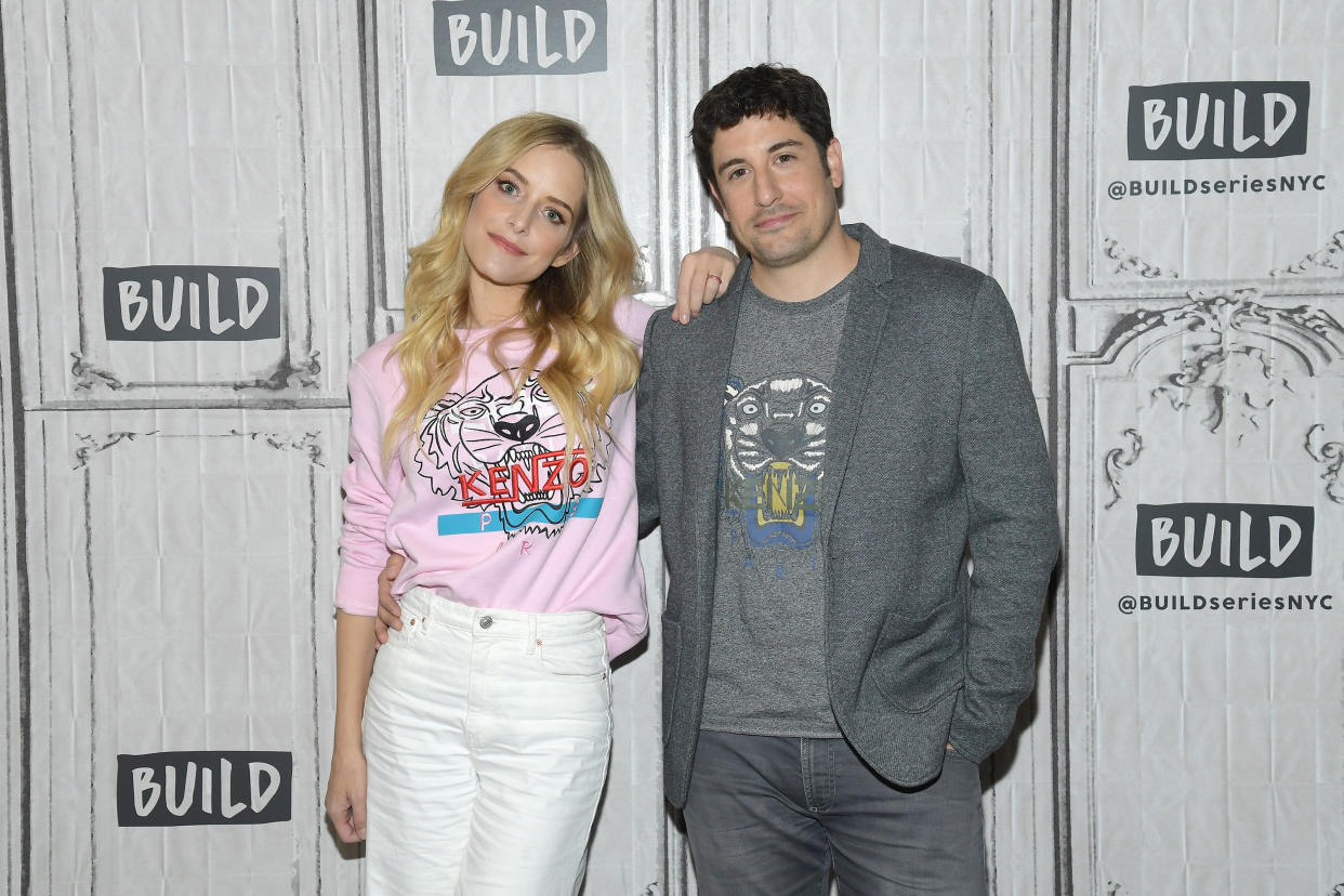 Jenny Mollen and Jason Biggs. <i>(Getty Images)</i>