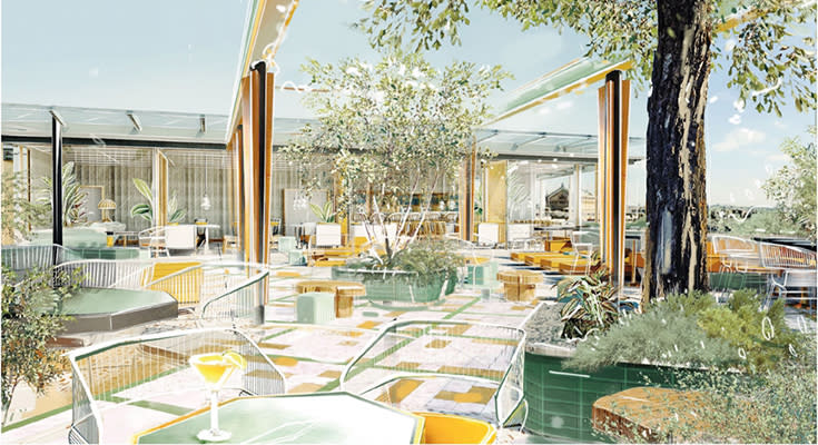 Perruche, la nouvelle terrasse sur le toit du Printemps Haussmann