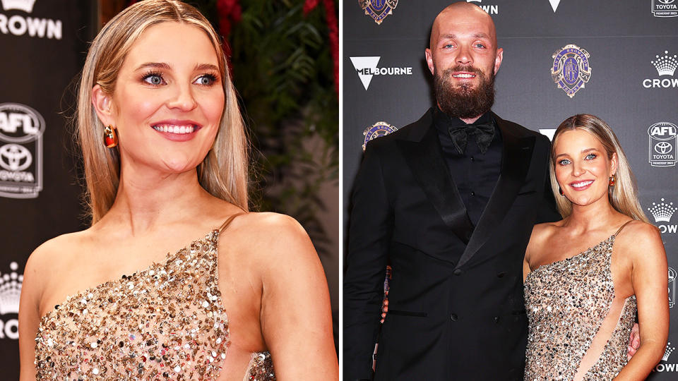 Max Gawn and wife Jessica.