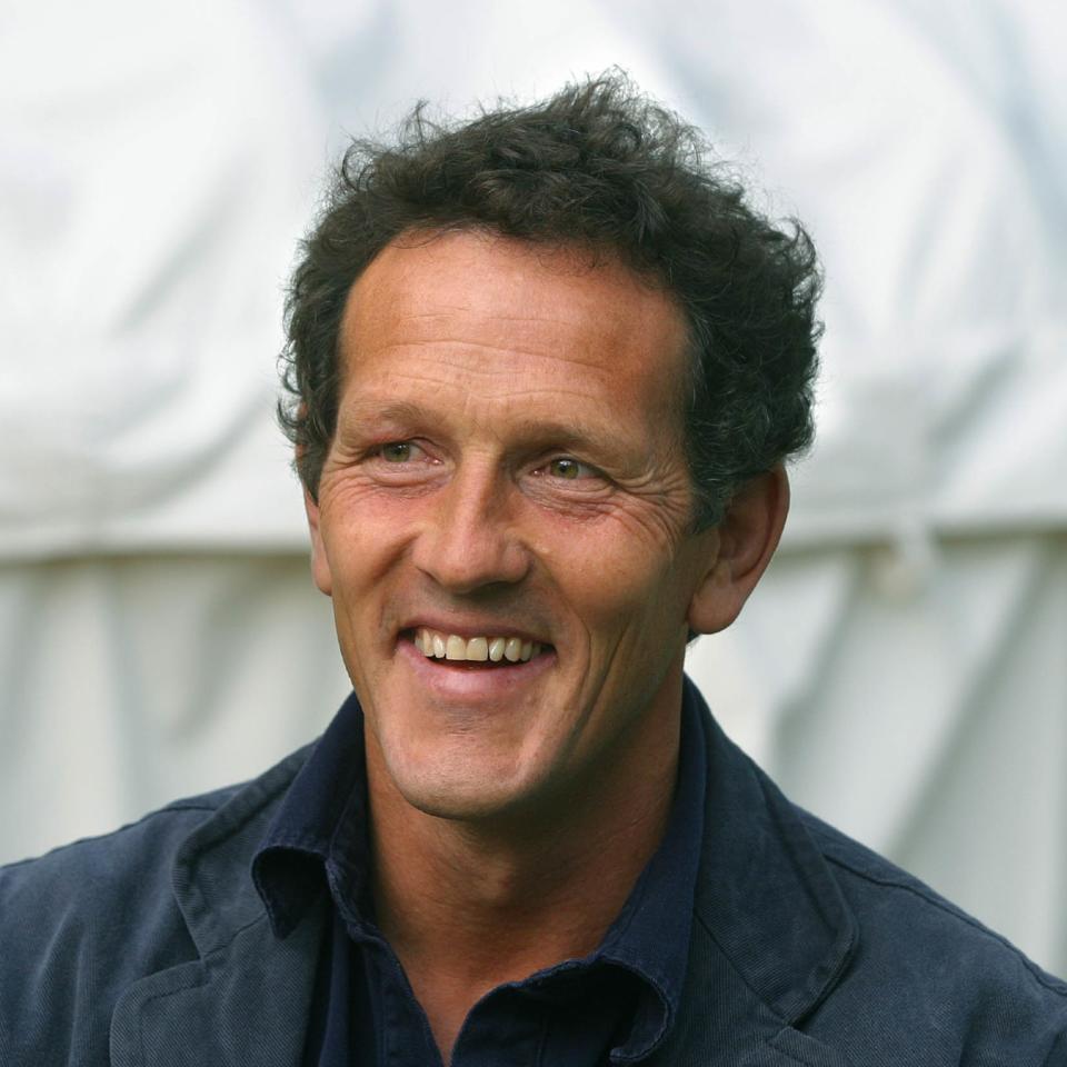  Monty Don wearing navy jacket and smiling 