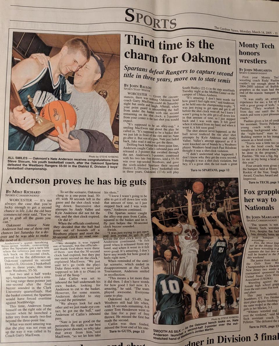 Reporting on the 2004-05 Oakmont boys basketball team's run to a District E, Division 2 title was a thrill for this reporter during his first four months on the job.
