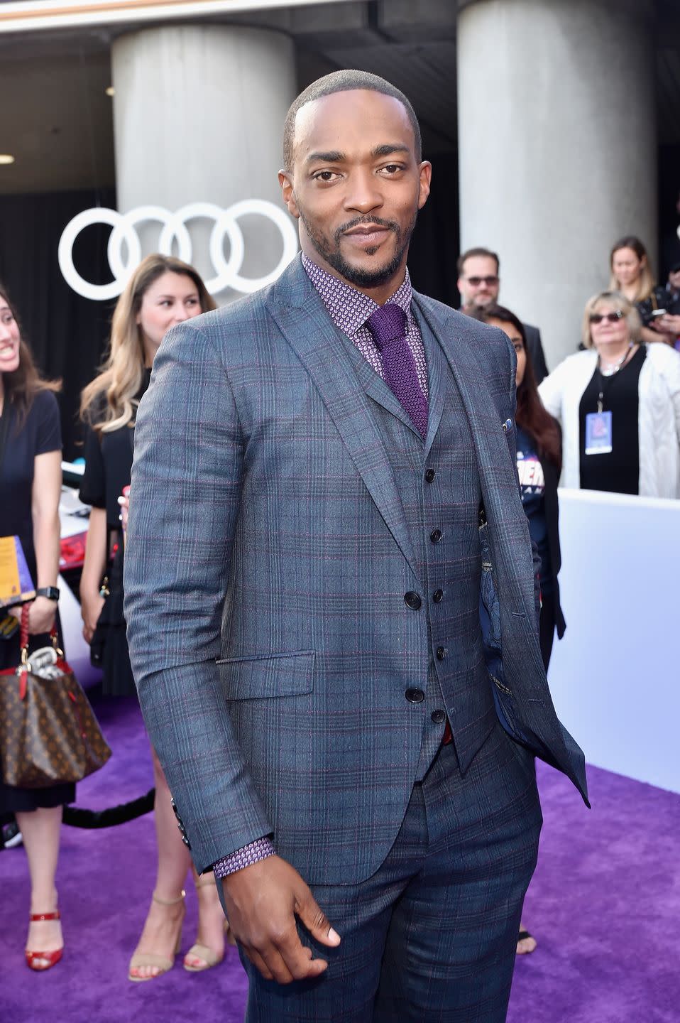 <p>It was announced in 2020 that Anthony Mackie would take over Marvel's <em>Captain America</em> franchise, making him the first Black Captain America. In addition to the Avengers franchise, Mackie has starred in dramas like <em>The Hurt Locker</em> and <em>Million Dollar Baby</em>.</p>