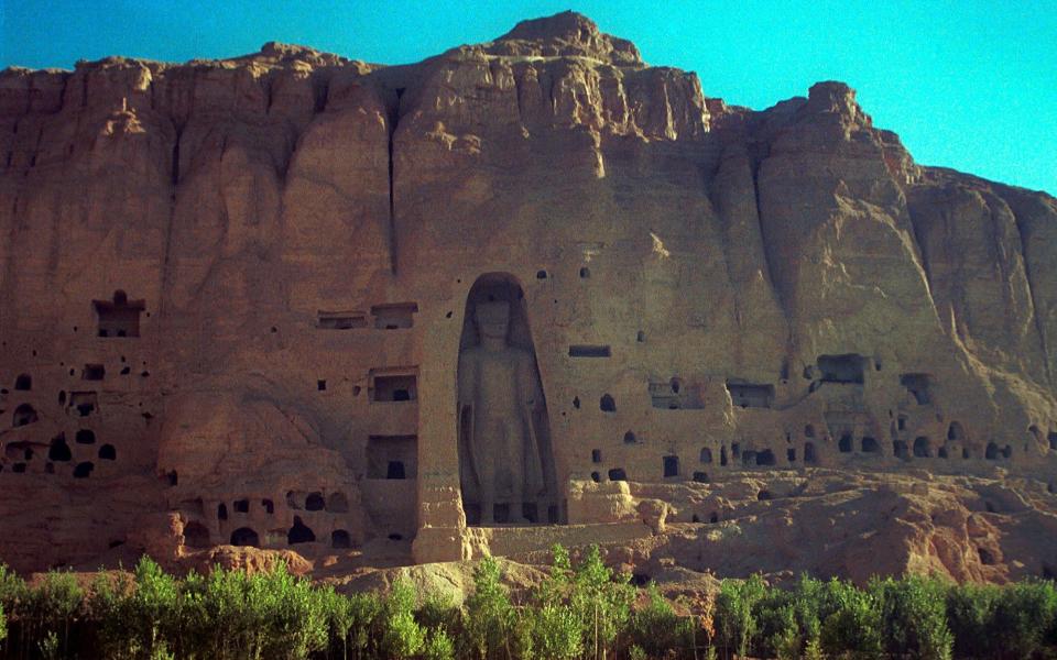 The 2000-year-old Buddha statue located in Bamyan, about 150 kilometers west of the Afghan capital, Kabul - STR/AP