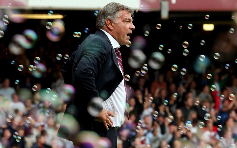 West Ham manager Sam Allardyceduring the Barclays Premier League match between West Ham United and Everton - GETTY IMAGES