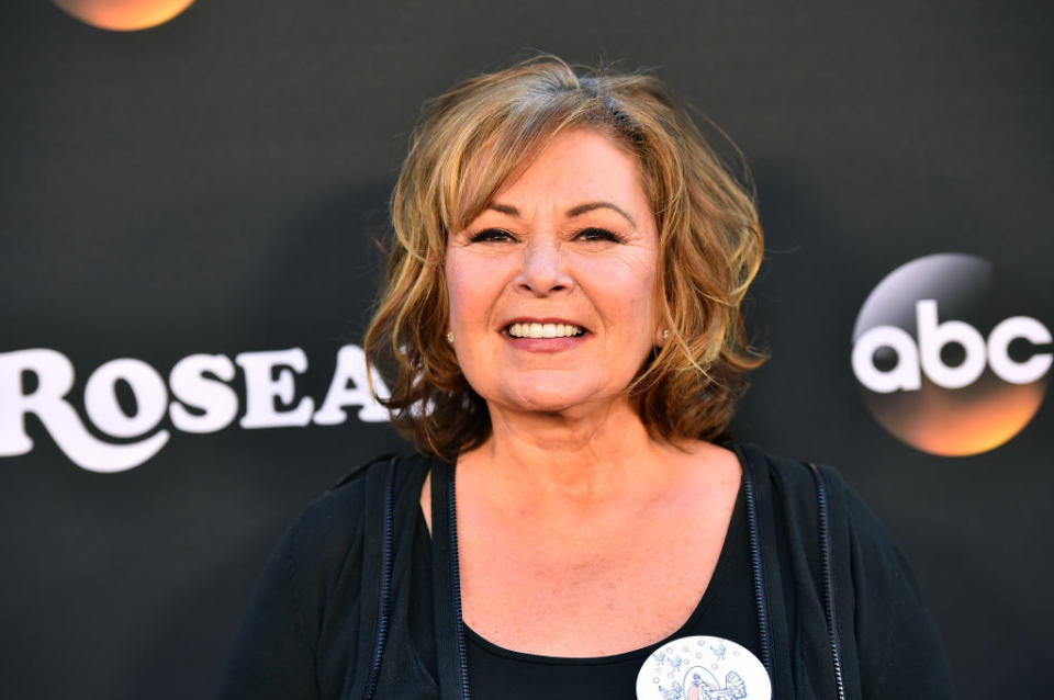 Roseanne Barr attends the premiere of <i>Roseanne</i> on March 23, 2018, in Burbank, Calif. (Photo: Alberto E. Rodriguez/Getty Images)