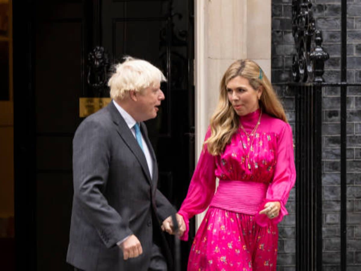 Boris and Carrie Johnson spent much of first lockdown at Chequers (Getty)