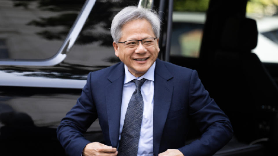 UNITED STATES - SEPTEMBER 13: NVIDIA CEO Jensen Huang arrives for the inaugural AI Insight Forum at Russell Building on Capitol Hill, Wednesday, September 13, 2023. (Tom Williams/CQ-Roll Call, Inc via Getty Images)