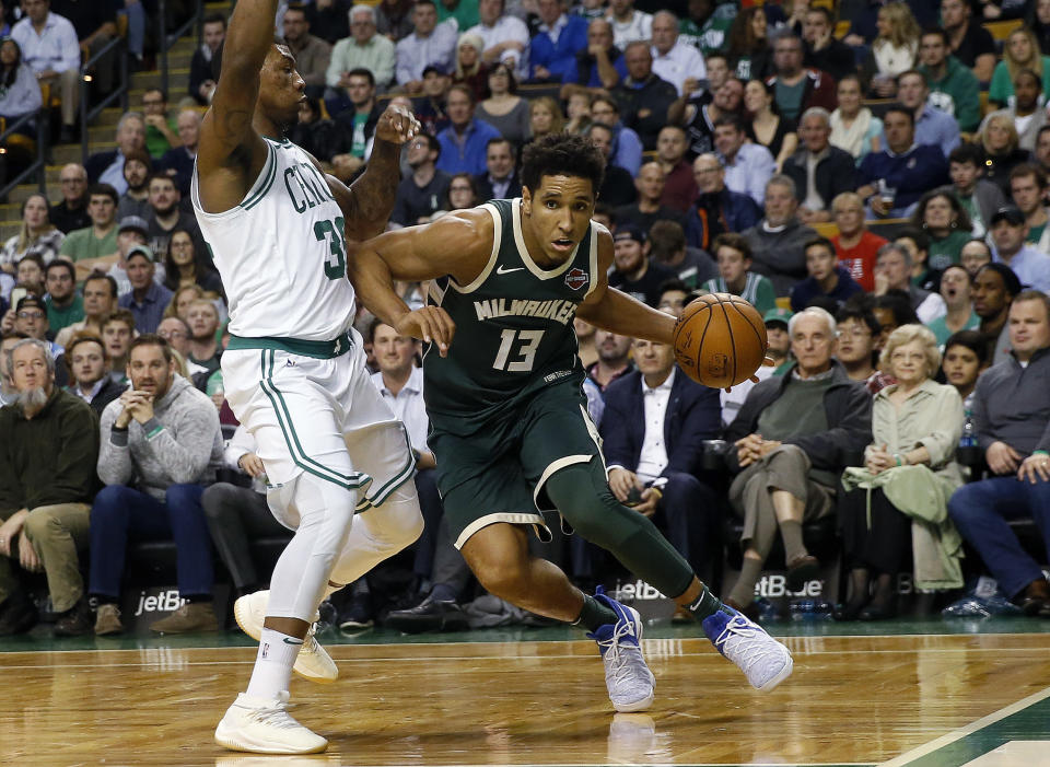 Neither Malcolm Brogdon nor Marcus Smart is expected to be available to start the series. (AP)