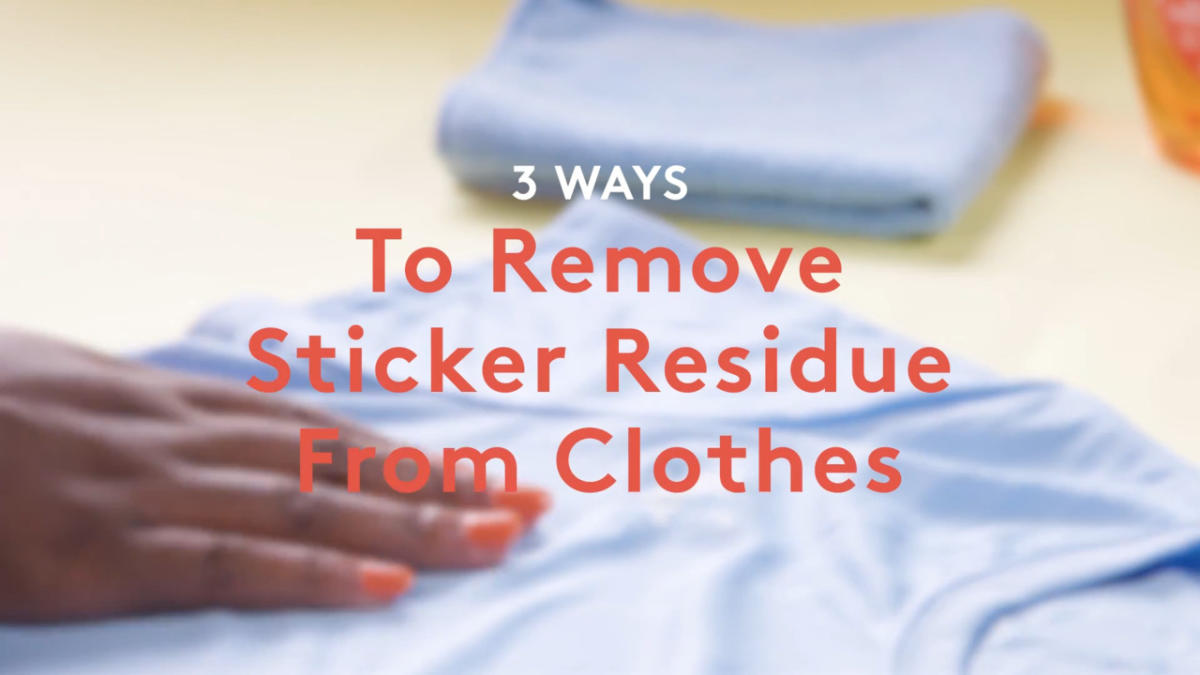 How to Remove Sticker Residue From Clothes