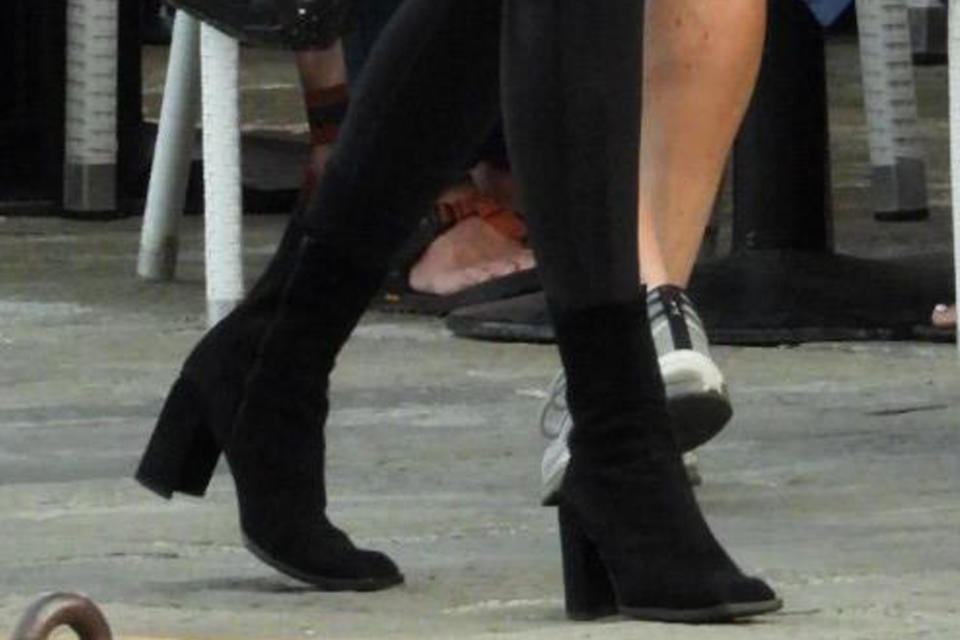 A closer view of Cher’s boots. - Credit: Oliver Palombi/MEGA