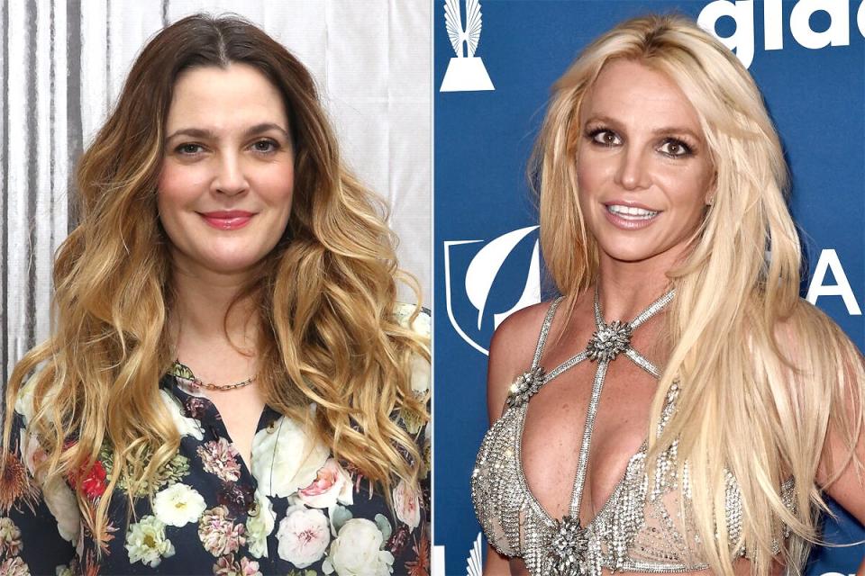 drew barrymore; britney spears