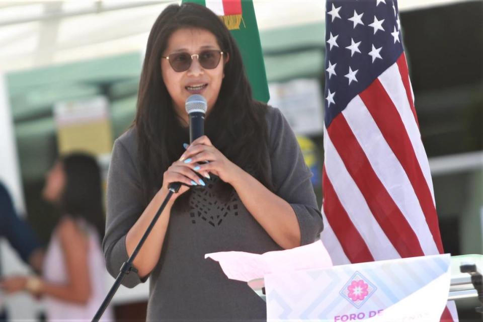 Elsa Mejía, councilwoman of the city of Madera and the first Mixtec elected to that position on August 13 at the facilities of the Community College of Madera during the first Forum of Mexican Indigenous Communities Abroad organized by the Consulate of Mexico in Fresno. María G. Ortiz-Briones/mortizbriones@vidaenelvalle.com