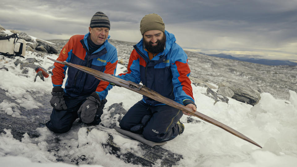 Pair of Iron Age skis