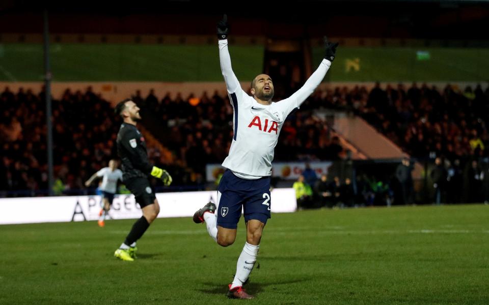 Lucas Moura scored for Spurs in the FA Cup - Action Images via Reuters