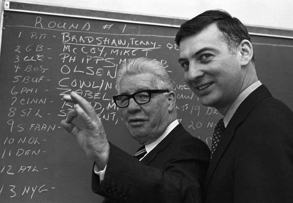 Art Rooney, left, and his son, Dan.