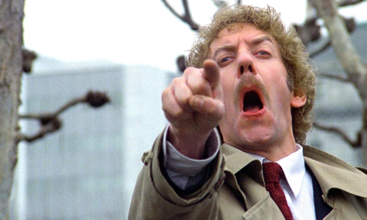 <span>‘Oh, go ahead and perm my hair’ … Donald Sutherland in Invasion of the Body Snatchers.</span><span>Photograph: Mgm/Allstar</span>