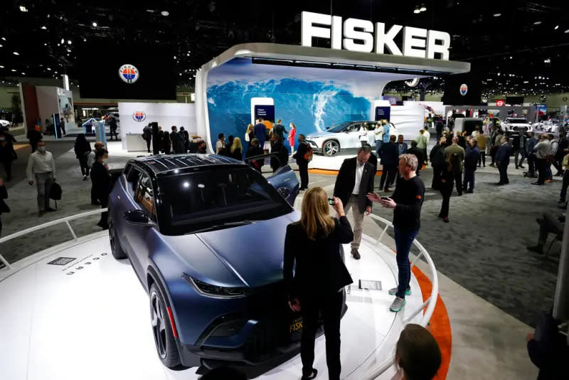 ▲美國新創電動車業者Fisker於17日正式聲請破產，Fisker曾被譽為「特斯拉殺手」、「汽車界的蘋果」，但因為電動車近年需求趨於疲軟，市場競爭激烈，導致Fisker陷入困境。（圖／美聯社／達志影像）